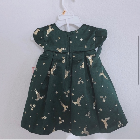 BONNIE JEAN REINDEER TRAPEZE DRESS/MACHINING PANTY - Picture 3 of 5